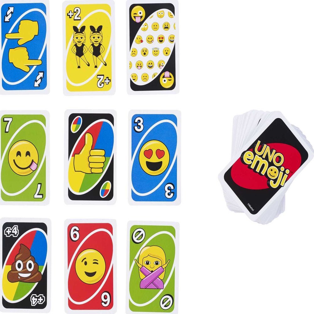 UNO - Emoji Themed (Limited Edition) - Card Game for 2 to 10 Players - The Toy Base