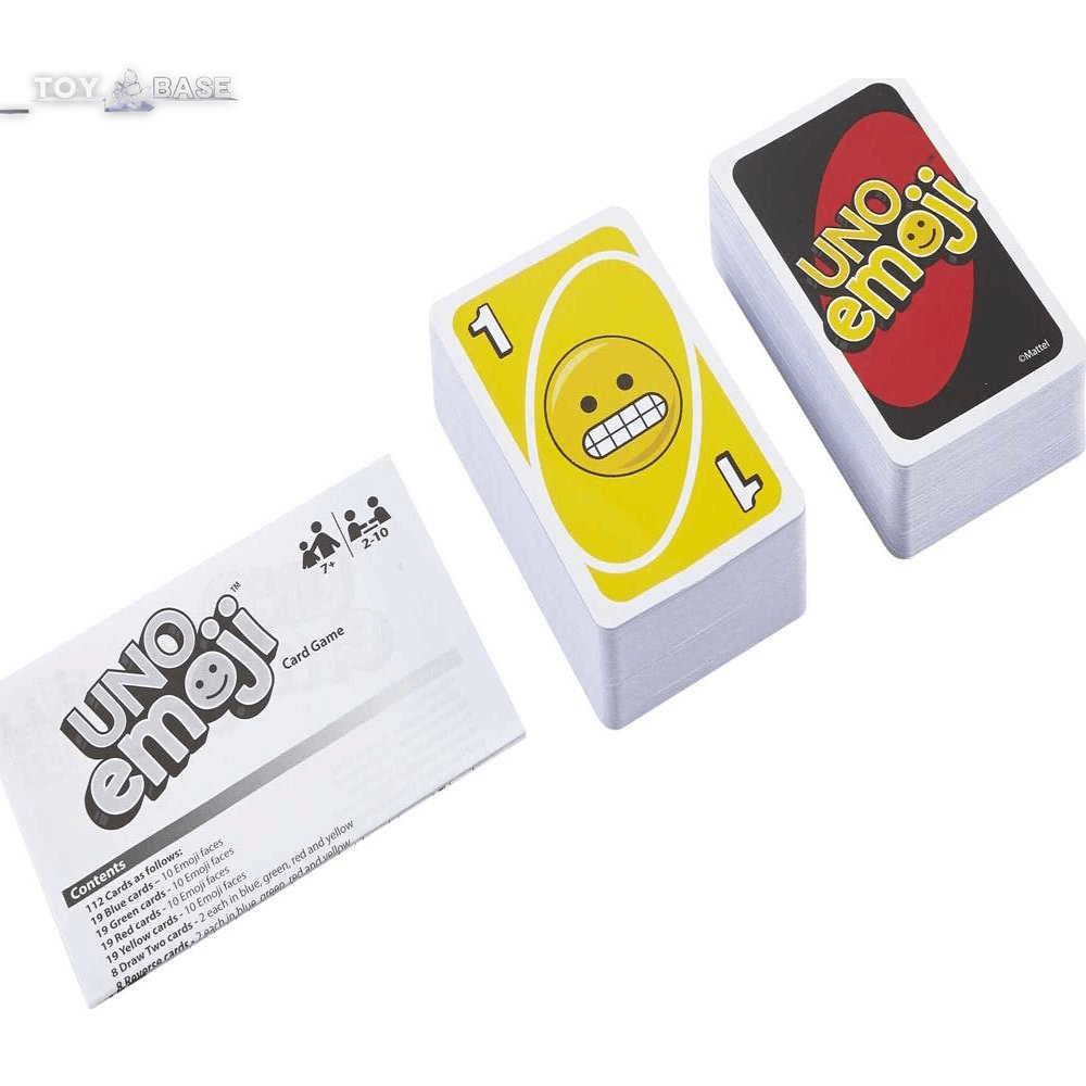 UNO - Emoji Themed (Limited Edition) - Card Game for 2 to 10 Players - The Toy Base