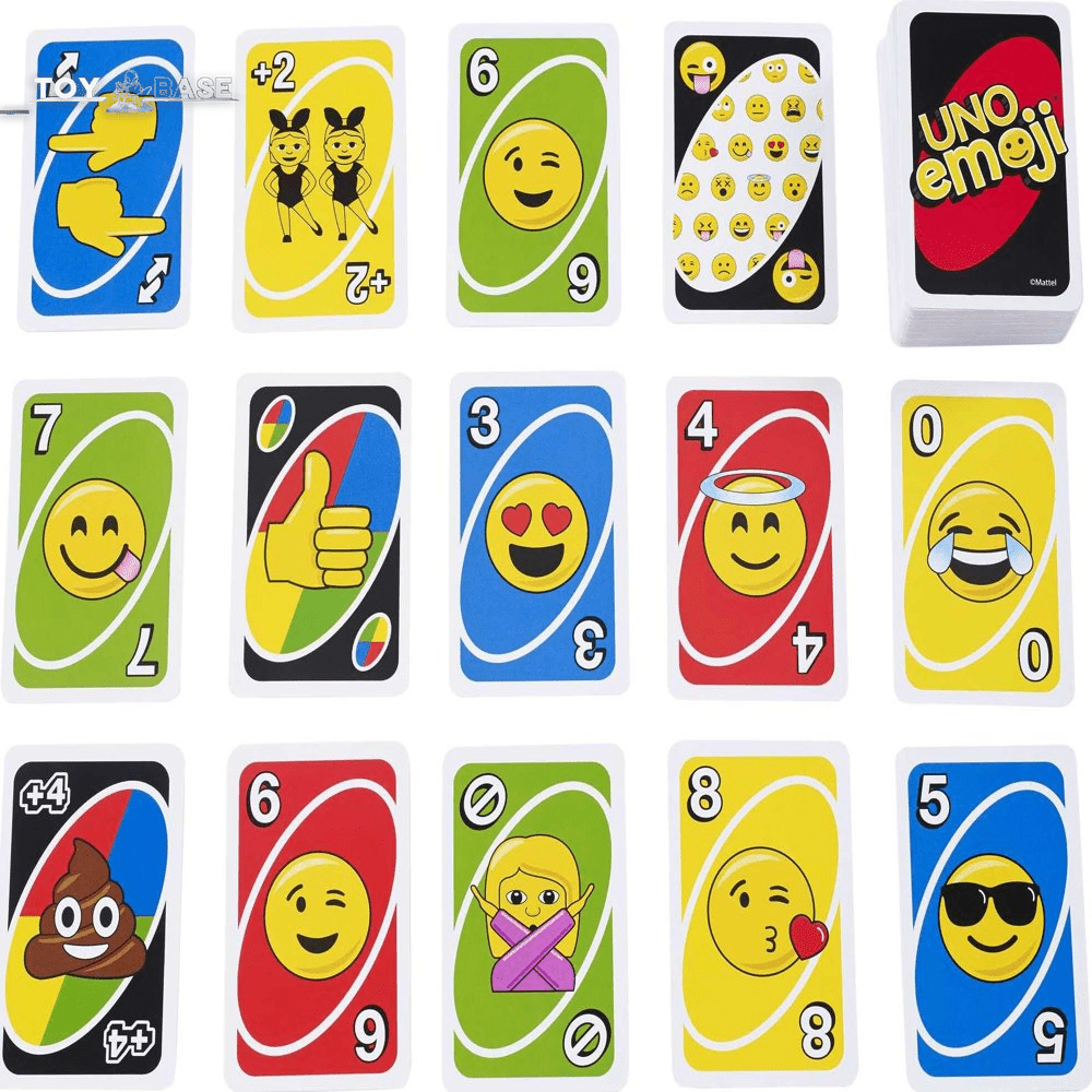 UNO - Emoji Themed (Limited Edition) - Card Game for 2 to 10 Players - The Toy Base