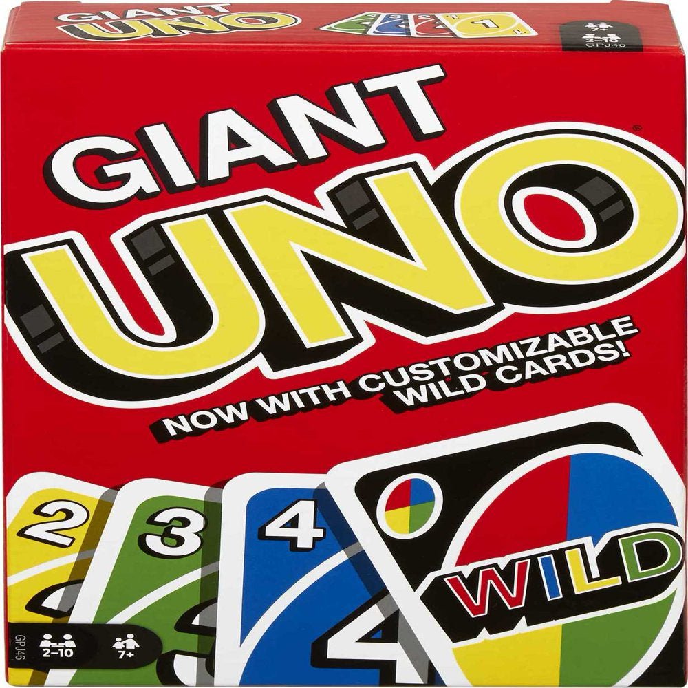 UNO - Giant Cards - 108 Oversized Cards for 2-10 Players - The Toy Base