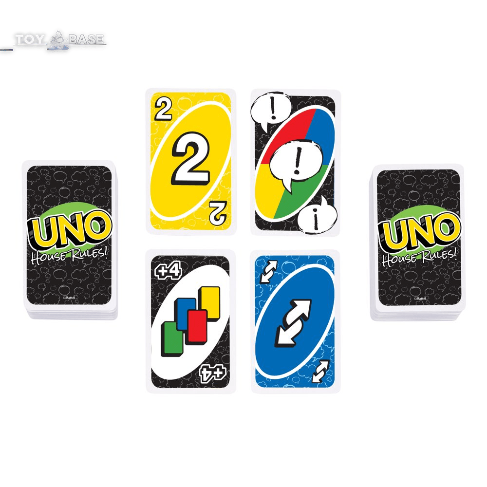 UNO - House Rules - Adult, Family & Game Night, Travel, Camping & Party - The Toy Base