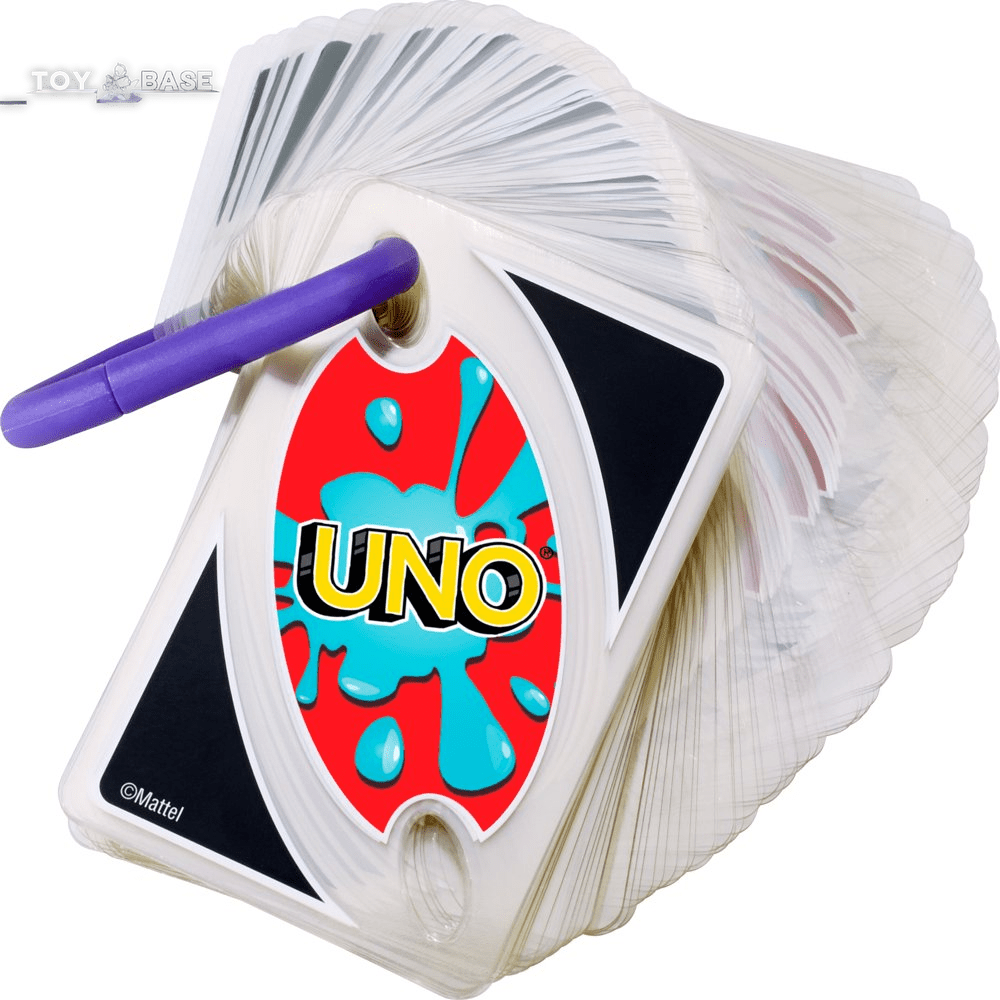 UNO - Splash, for Outdoor Camping - Travel and Family Night - Water-Resistent Cards - The Toy Base