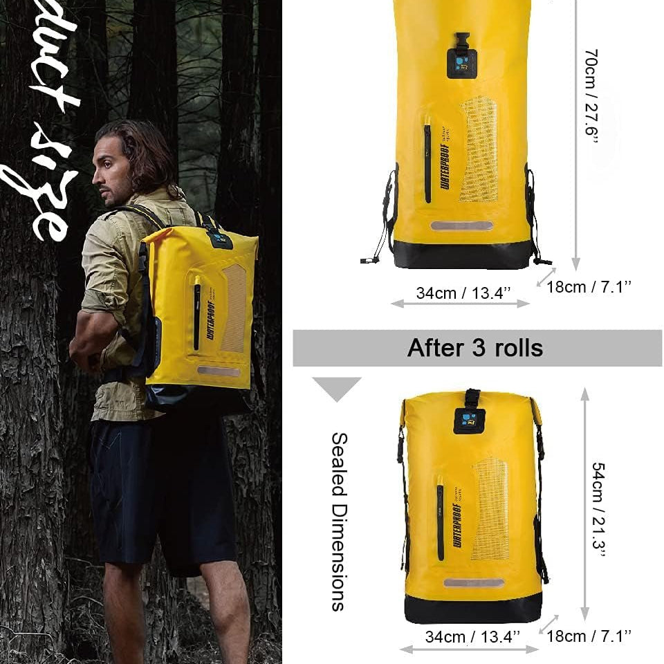 Waterproof Backpack Dry Bag 20L/30L/40L, Floating Dry Backpack Waterproof for Men, Dry Sack Waterproof Bag for Backpacking Kayak - The Toy Base