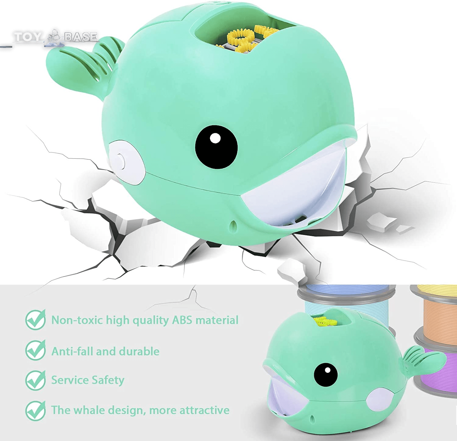 Whale Bubble Machine - Automatic & Durable - Portable Bubble Maker - The Toy Base