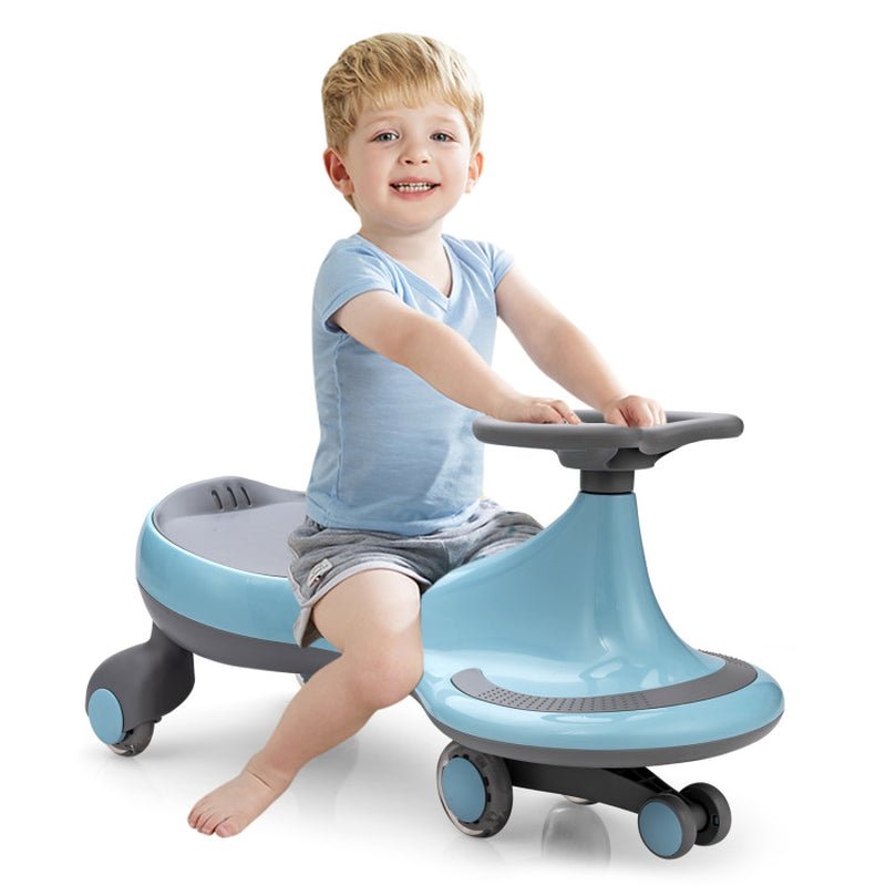 Wiggle Car Ride-On Toy with Flashing Wheels - The Toy Base