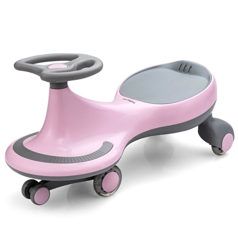 Wiggle Car Ride-On Toy with Flashing Wheels - The Toy Base