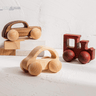 Wooden Rattle - Organic Wooden Cars - 2Pc - Toys Montessori - I Love 💕