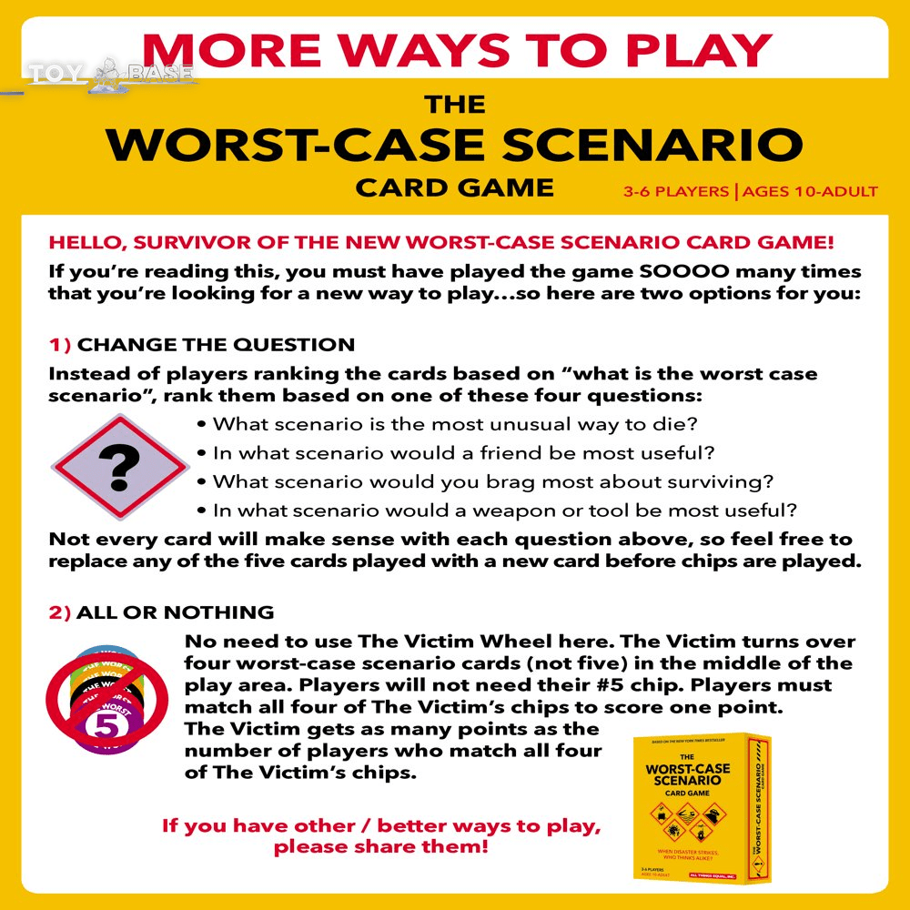 Worst Case Scenario - Card Game - The Toy Base