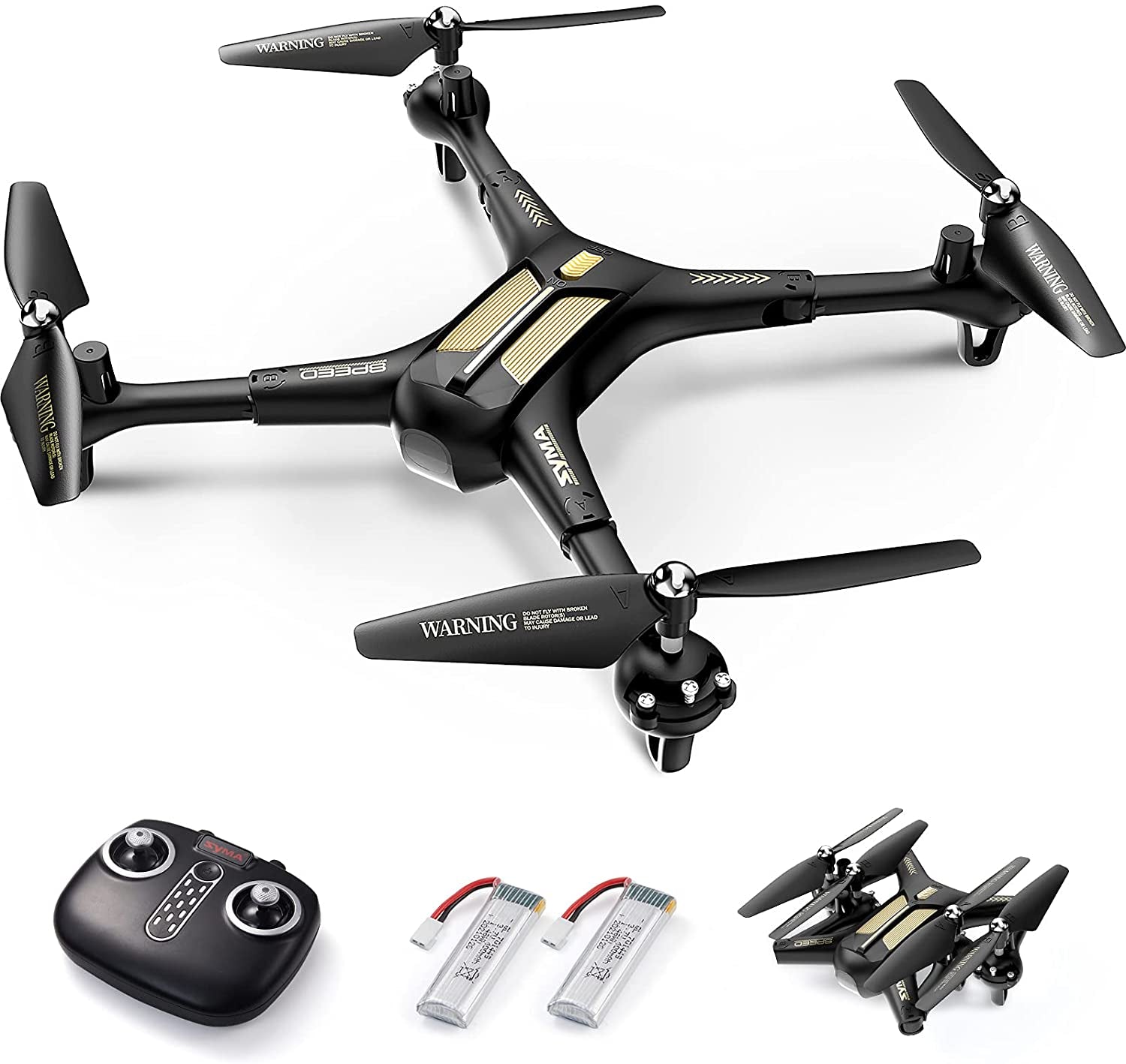 X600 Foldable Drone with Altitude Hold and Headless Mode for Adults without Camera, RC Quadcopter with One - Key Start, Speed Adjustment and 3D Flip for Kids Beginners, Easy to Fly - I Love 💕