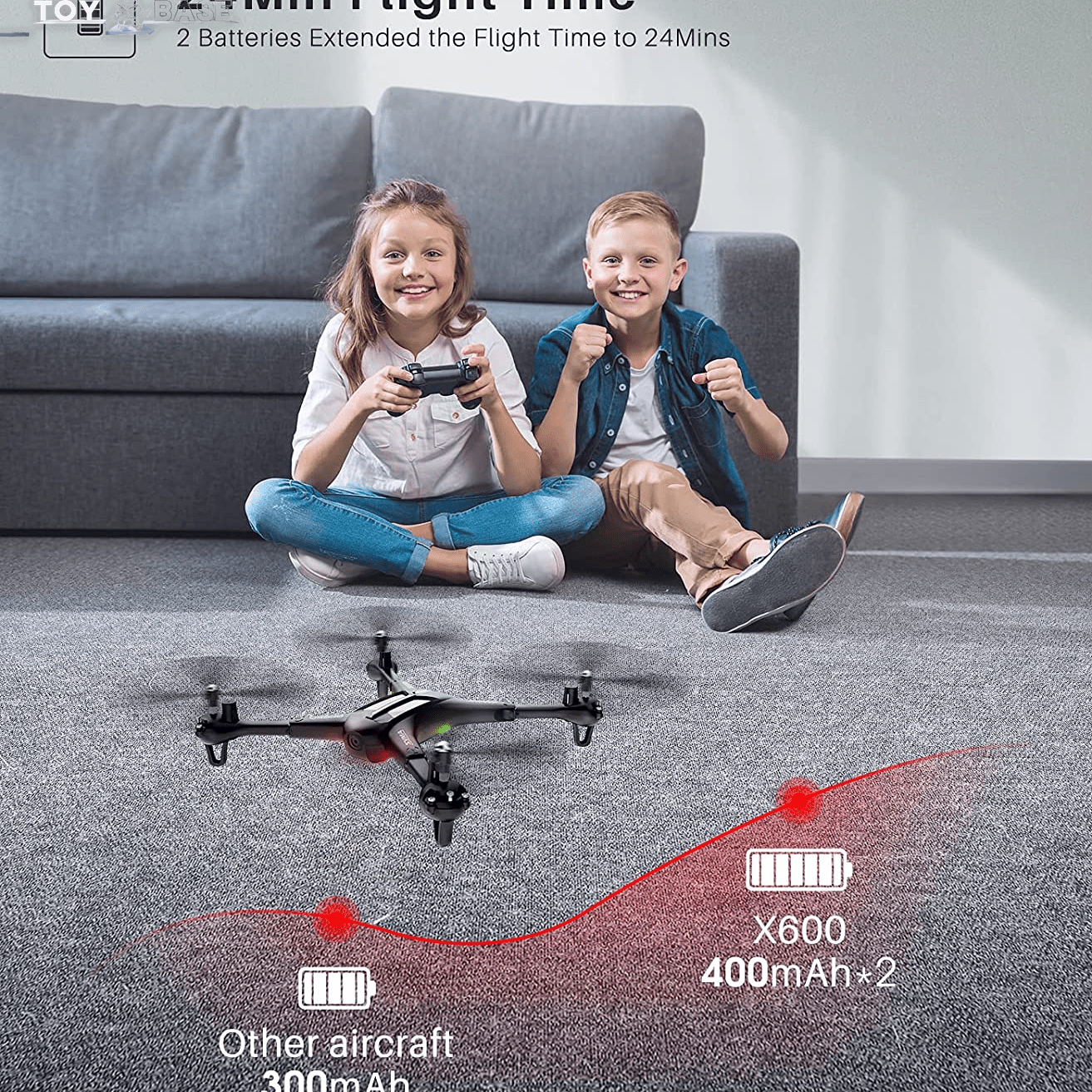 X600 Foldable Drone with Altitude Hold and Headless Mode for Adults without Camera, RC Quadcopter with One - Key Start, Speed Adjustment and 3D Flip for Kids Beginners, Easy to Fly - I Love 💕