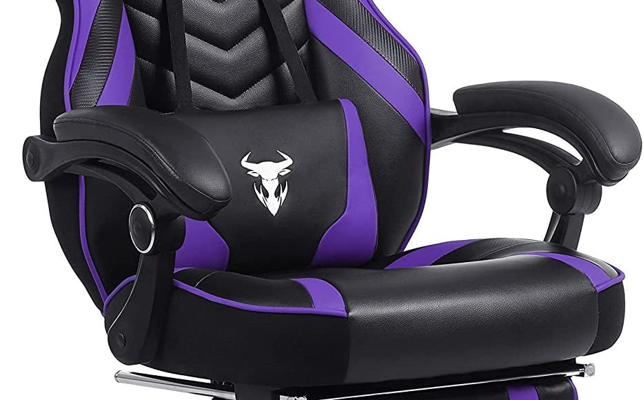 ZEANUS Gaming Chair - Reclining Computer Chair with Footrest High Back Gamer Chair with Massage Large Computer Gaming Chair Racing Style Chair for Gaming Big and Tall Gaming Chairs for Adult - I Love 💕