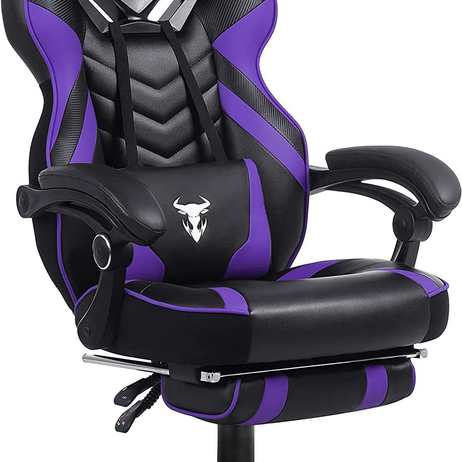 ZEANUS Gaming Chair - Reclining Computer Chair with Footrest High Back Gamer Chair with Massage Large Computer Gaming Chair Racing Style Chair for Gaming Big and Tall Gaming Chairs for Adult - I Love 💕